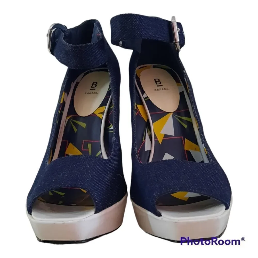 Bakers Denny Denim Platform Heels